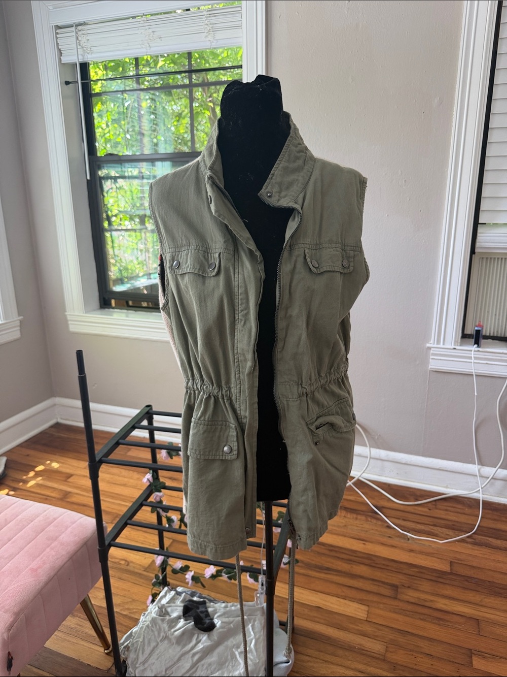 Blu Pepper Olive Green Utility Vest